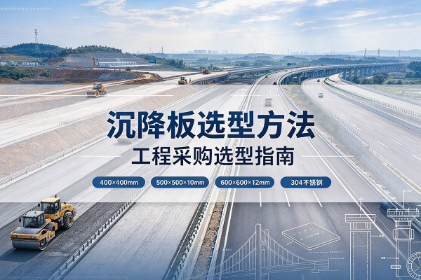逊克沉降板选择方法