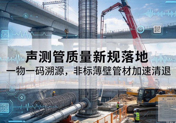 逊克声测管质量新规落地，一物一码溯源，非标薄壁管材加速清退