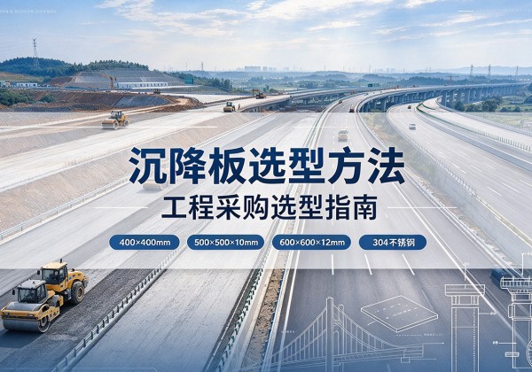 逊克沉降板选择方法